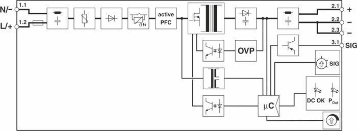 Phoenix contact 2909577 QUINT4-PS/1AC/24DC/3.8/PT Источники питания