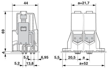 Phoenix contact 1841885 MKDSP 95/ 4-20,0-F Клеммы для печатной платы