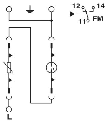Phoenix contact 2805402 VAL-MS 800/30 VF/FM Разрядник для защиты от импульсных перенапряжений, тип 2