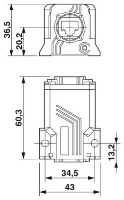 Phoenix contact 1658684 VS-08-KU-IP67-BK Кабельный разъем RJ45