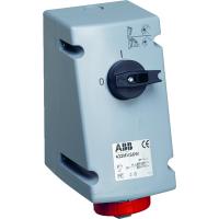ABB 2CMA167879R1000 Розетка с выключателем и механической блокировкой 332MVS6W, 32A, 3P+E, IP67, 6ч