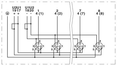Phoenix contact 1516881 SACB-8/ 8-C SCO Коробка датчика и исполнительного элемента