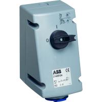 ABB 2CMA167646R1000 Розетка с выключателем и механической блокировкой 216MVS6, 16A, 2P+E, IP44, 6ч