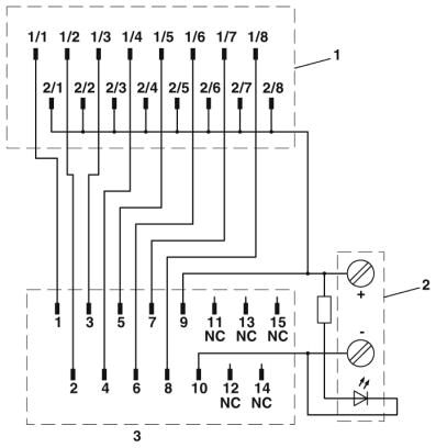Phoenix contact 2296087 PLC-V8/D15B/IN Подсоединение к системе