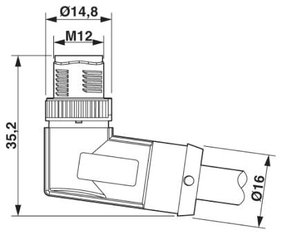 Phoenix contact 1407330 SAC-5P-MR/10,0-28R SCO RAIL Кабель для датчика / исполнительного элемента