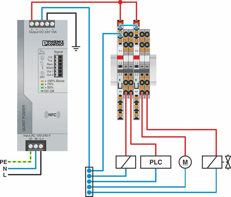 Phoenix contact 2909906 PTCB E1 24DC/4A NO Электронный защитный выключатель