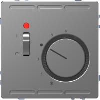 Schneider Electric MTN5760-6036 D-Life ТЕРМОРЕГУЛЯТОР с центр. пл. с выкл.230В, НЕРЖ. СТАЛЬ, SD