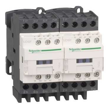 КОНТАКТОР РЕВЕРС. 4P (4НО), АС1 40 А, НО+НЗ, 220V 50/60 ГЦ, МЕХ. БЛОКИР