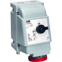 ABB 2CMA163285R1000 Розетка для тяжелых условий с выключателем и механической блокировкой 432MVS6WH, 32A, 3P+N+E, IP67, 6ч