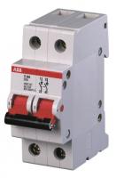ABB 2CDE282001R0100 Рубильник 2пол. E202r 100A рычаг крас.