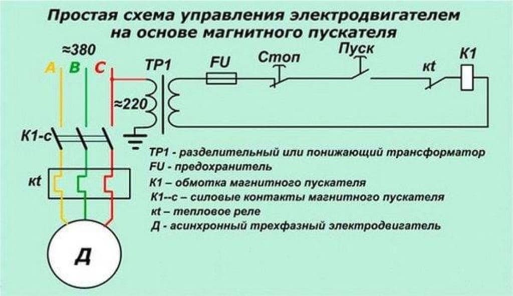 схема подключения двигателя схема подключения двигателя